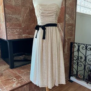 NWT H&M Strapless Ruching Blush Lined Dress Size 6